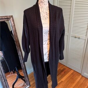 AFRM Black Open Front Cardigan